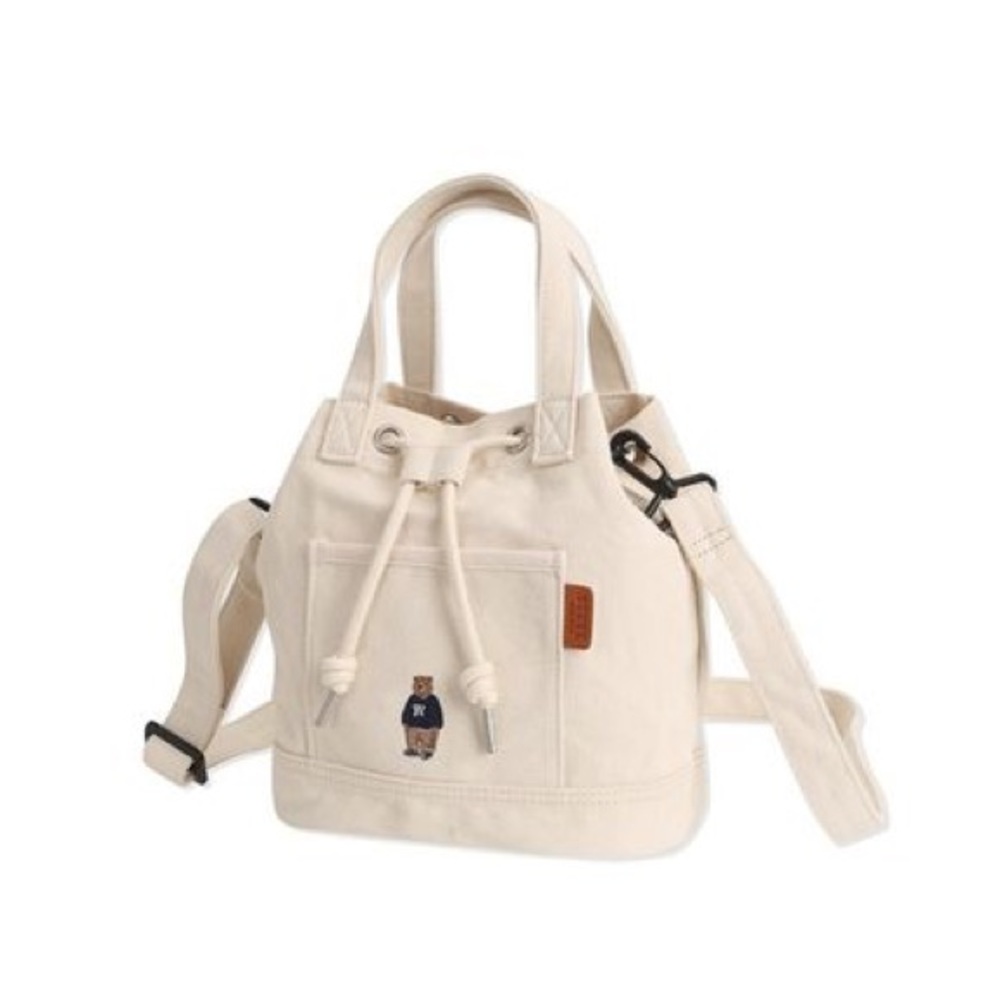 WHO A.U Steve Canvas Bucket Bag